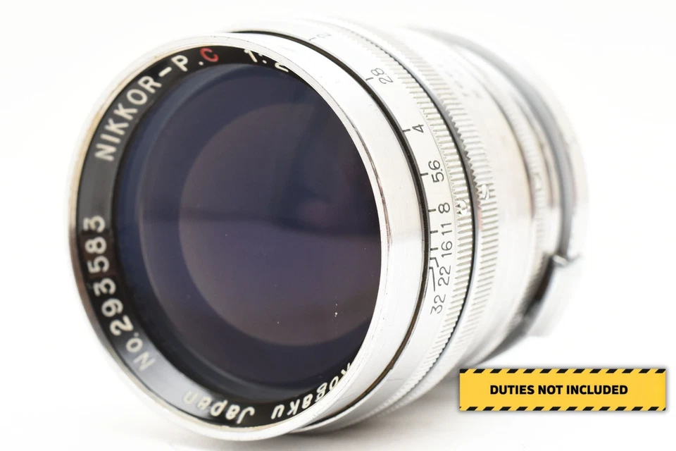 [Exc+5] NIKON NIPPON KOGAKU NIKKOR-P-C 8.5 CM F2 S MOUNT From JAPAN - Image 1 of 4