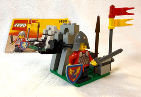 LEGO Vintage 1480 KING'S CATAPULT, Castle: Crusaders  - 100% Complete