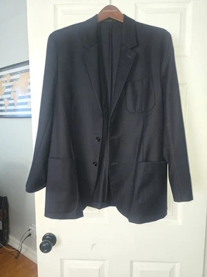 PAUL SMITH The Abbey Size 40 Regular Navy Heather Wool Cashmere Sport Coat - Image 1 of 4