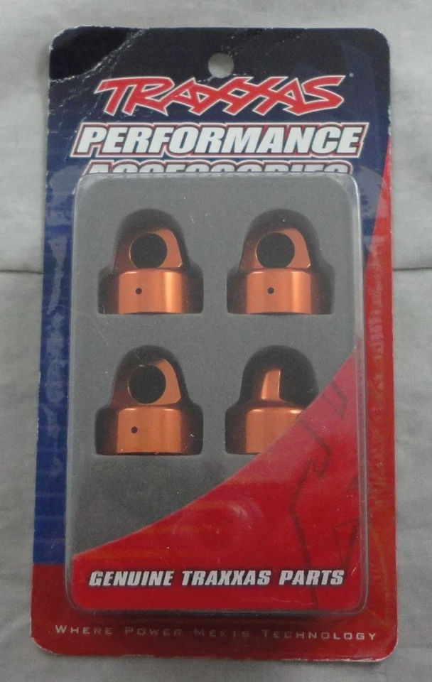 Tapones de amortiguador Traxxas Sledge GTX/GT-Maxx naranja aluminio 4 piezas TRA9664T se adapta a trineo Foto 1 de 1