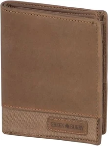 Greenburry Lederbörse Nature Pullup Geldbörse Leder  Geldbeutel 10 cm cognac - Picture 1 of 3