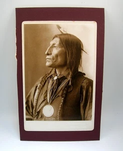 CHIEF WOLF ROBE PROMINENT CHEYENNE CHIEF ANTIQUE CDV - BEST OFFER - 4 OF 4 - Picture 1 of 4