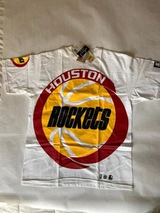 Vintage Houston Rockets Large Logo 1995 Starter T-shirt with Tags - Picture 1 of 8