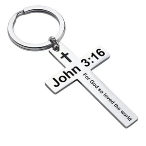 Christian Keychain Christmas Gift - Stocking Stuffer - Birthday Present Bible - Picture 1 of 8