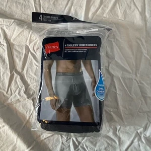 Hanes Men's Tagless Boxer Briefs 4 Pack Multicolor Size XL - Picture 1 of 6