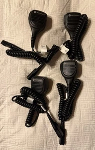 4 Motorola PMMN4073AL Remote Microphone Speakers New - Zdjęcie 1 z 6