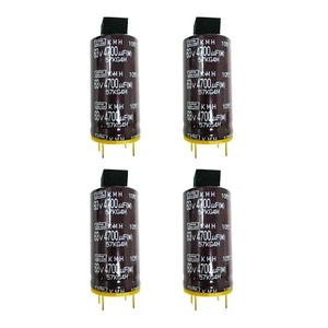 4 pcs Nippon Chemi-Con, 57KG4M KMH 63V 4700uF Snap In Capacitor 4 Pin - Picture 1 of 5
