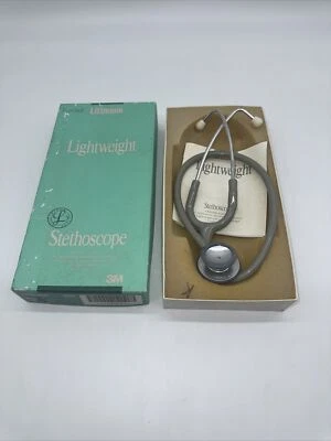New Vintage 3M Littmann Lightweight Stethoscope - Gray, 2196 28in/71cm - Image 1 of 4