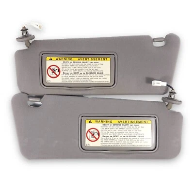 2002-2006 Lexus ES300 ES330 Driver & Passenger Side Sun Visor Set Pair Gray - Image 1 of 4