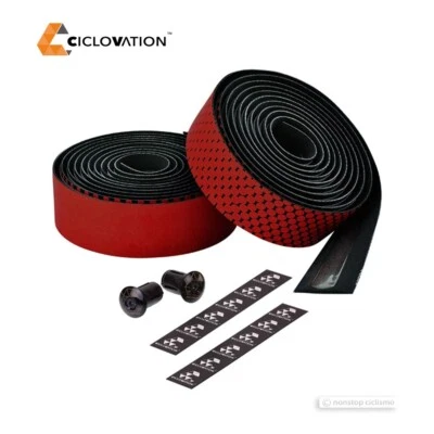 Ciclovation LEATHER TOUCH FUSION Bicycle Handlebar Tape : RED - Image 1 of 2