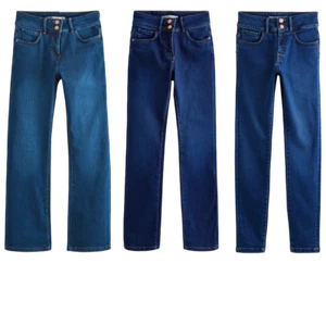 Ladies N@@t PETITE Enhancer High Waist Jeans Blue Black Sizes 6 - 16 - Picture 1 of 7