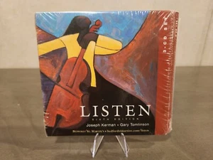 NEW Listen - Sixth 6th Edition 3 Disc CD Set Joseph Kerman & Gary Tomlinson - Picture 1 of 7