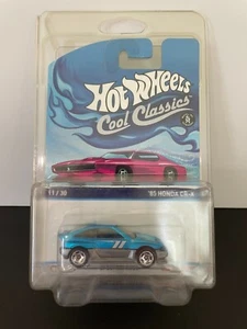 HOT WHEELS '85 HONDA CRX BLUE JDM VHTF PROTECTOR RARE COOL CLASSIC PINK VARIANT - Picture 1 of 9
