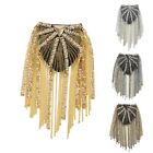 Dress Accessories Metal Fringed Epaulettes Cloth Stickers for Women