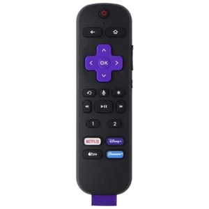 Replacement OEM Remote RC-MC1 Netflix/Disney+/Apple TV+/Paramount+ Keys - Black - Picture 1 of 4