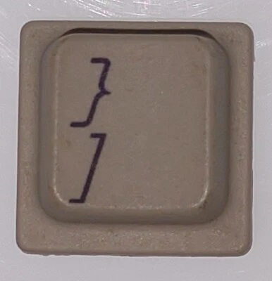 Apple IIC replacement KEY (Right Bracket) ORIGINAL Vtg Alps Switches - Image 1 of 2