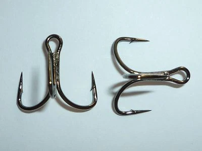 100 Mustad KVD-Elite TG76NP-BN Short-Shank 1X Triple-Grip (Size 6) UltraPoint 76 - Image 1 of 4