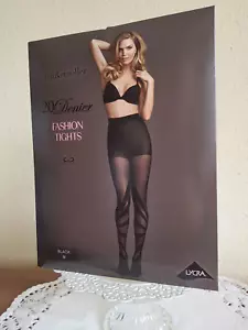 Hunkemöller Feinstrumpfhose Gr. M Schwarz 20 DEN Fashion Tights Graphic Lines - Bild 1 von 12