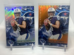2015 Topps Platinum Orange And Silver Refractors #125 Marcus Mariota ROOKIE Raid