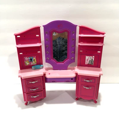 2008 Mattel Barbie My Scene Ultra Glam Vanity Playset  Lights Sounds Pink Purple - Image 1 of 4