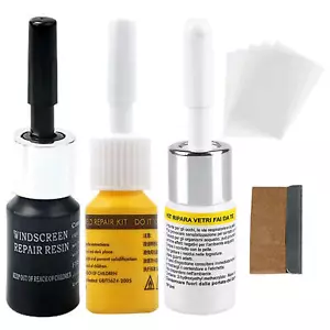 3-Pack Auto Glass Nano Repair Fluid Car Windshield Resin Crack Glue Tool Kit - Picture 1 of 10