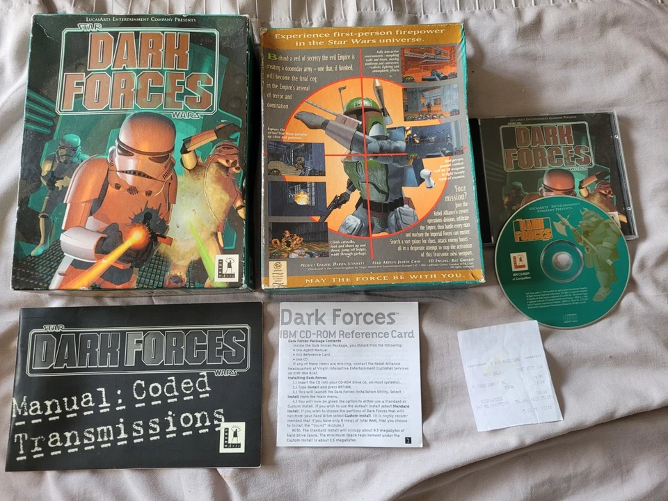 Dark Forces PC CD Rom Game Big Box Version Star Wars - Image 1 of 1
