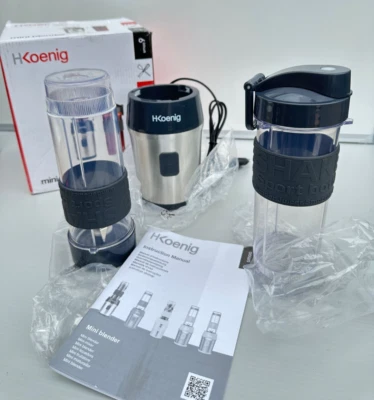 H.Koenig Smoothie Maker SMOO9 - Mini Standmixer - Mini Blender - 300Watt OVP Neu - Bild 1 von 3