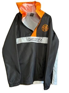 Dragon Ball Z KAMEHAMEHA Anorak Black Hoodie Jacket Toei Animation Size Large - Picture 1 of 7