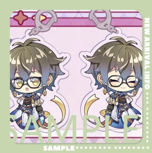 Nijisanji EN Luxiem Vtuber Ike Eveland Double Sided Acrylic Keychain Charm - Picture 1 of 2
