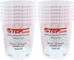 Paint Mixing Cups Plastic Measuring Cup Epoxy Resin, Disposable or Reusable, 32- - Picture 1 of 12