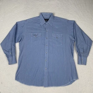 VTG Panhandle Slim Pearl Snap Shirt Men's 17 1/2-35 (SIGNED BY CHARLIE DANIELS!) - Picture 1 of 13