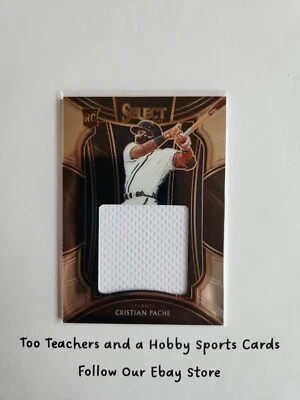  2021 PANINI Select JERSEY  RC ROOKIE CHRISTIAN PACHE BRAVES - Image 1 of 4