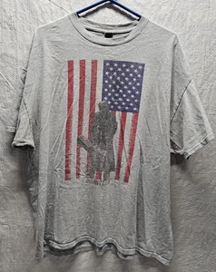 Johnny Cash T-Shirt Herren Größe 2XL grau Classic Rock Man in schwarz schwere Baumwolle - Bild 1 von 7