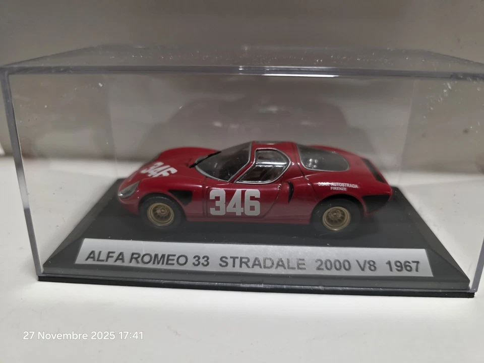 ​🏎️ In vendita: Modellino Alfa Romeo 33 Stradale 2000 V8 1967 (Scala 1/43) 🇮🇹 - Immagine 1 di 4