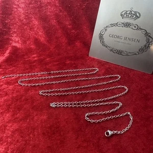 Georg Jensen Tagged Chain 92Cm Jensen - Picture 1 of 11