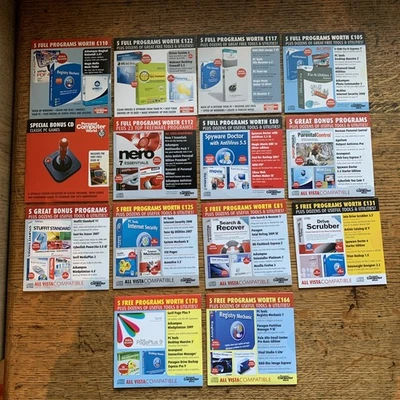 (21) PC CD-ROMs from PC WORLD MAGAZINE: Bundle of 14 CDs * 2008 Software - Image 1 of 4