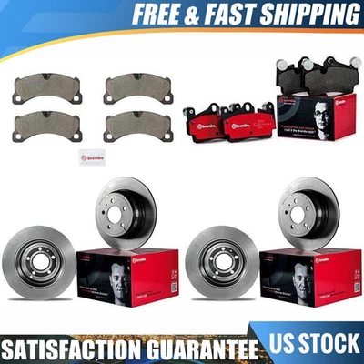 Kit de rotores de freno delanteros traseros Brembo para Porsche Cayenne 2013 pastillas de freno de cerámica Foto 1 de 4