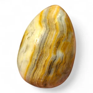 Decorative Banded Calcite Onyx Stone Egg 2 1/2" Decorative - Picture 1 of 6