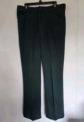 Pantalones Kings Road De Colección Para Hombre 34x31 Sears Doble Tejido Verde Garra Cremallera Años 70 Foto 1 de 4