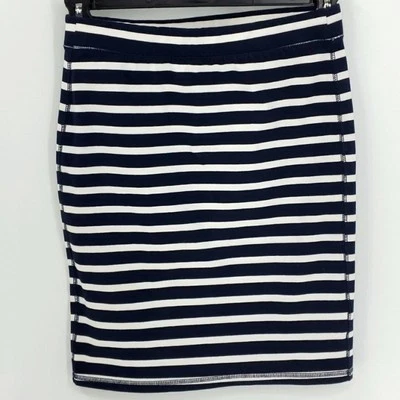 Blue and white Old Navy pencil skirt. Small Petite. Striped. cotton - Image 1 of 4