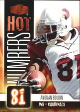 2006 Flair Showcase Hot Numbers #HN1 Anquan Boldin - NM-MT