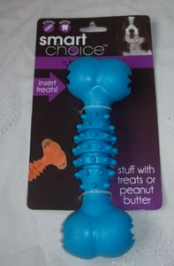BRAND -NEW -SMART -CHOICE -RUBBER- TREAT- TOY-DOG-PUPPY- blue  . - Picture 1 of 3