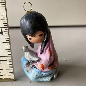 Goebel The Children Of DeGrazia Girl Bird Figurine W Germany 1985 - Picture 1 of 5