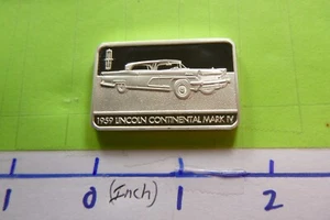 1959 FORD LINCOLN CONTINENTAL MARK IV LIMITED 999 SILVER BAR RARE SHARP 4LOC - Picture 1 of 2