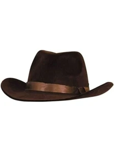 Amscan Suit Yourself Cowboy Flocked Rancher Headwear Cowgirl Costume Hat 841653 - Picture 1 of 5