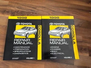 1998 TOYOTA COROLLA Shop Service Manual Set_Workshop_OEM_CE LE VE_CLEAN_VGC! - Bild 1 von 4