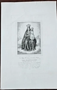 MADONNA. MARIA SS. ASSUNTA DI LUCERA. Incisione G. Vitta inc. 1848 - Picture 1 of 1
