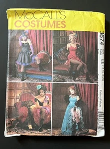 NEW McCall’s Costumes Burlesque Sewing Pattern #3674 Size EE 14-16-18-20 Uncut - Picture 1 of 5