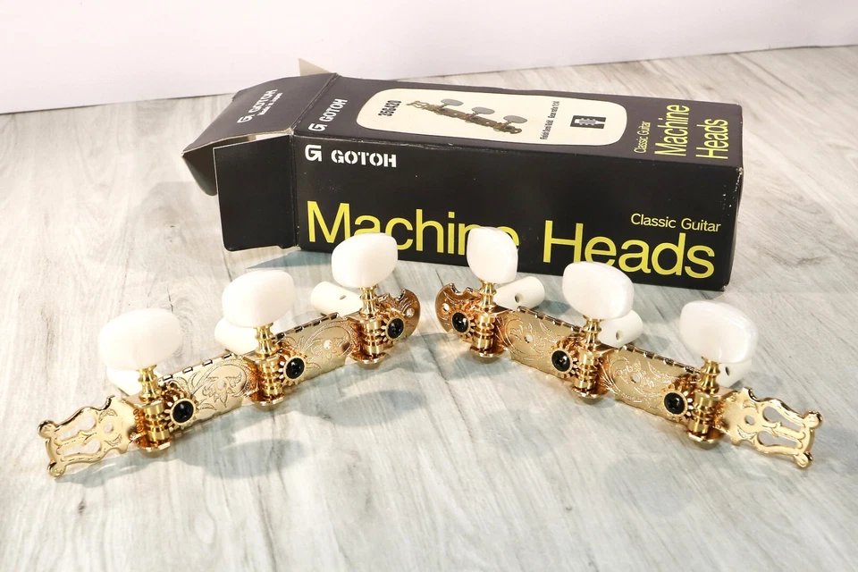 GOTOH 35G420 Clés Réglage 6 Mécaniques Dorée  Classique État NEUF - Photo 1/4
