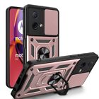 For Motorola Moto G84 5G Case, Ring Shockproof Stand Phone Cover + Screen Guard